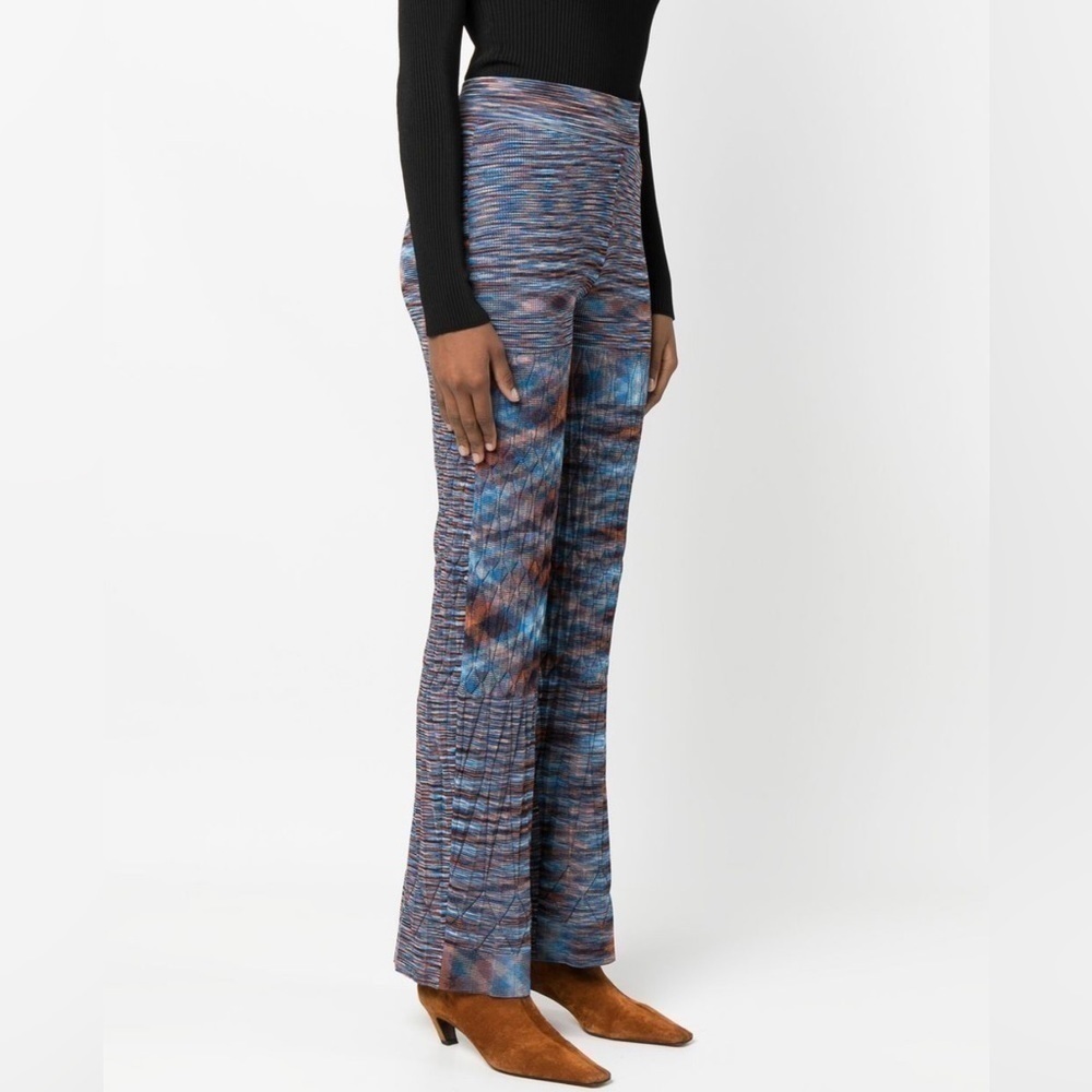 Jonathan Simkhai multicolored knitted flared trousers - Picture 2 of 8